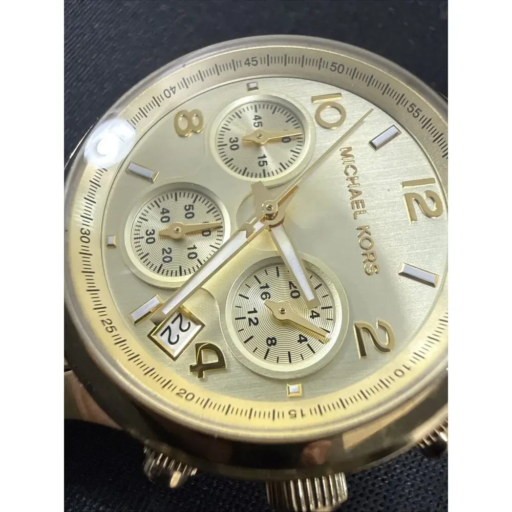 MICHAEL KORS RUNWAY MK-5055 WOMENS NEW BATTERY 5.75-6” BAND 38mm CASE (B30)